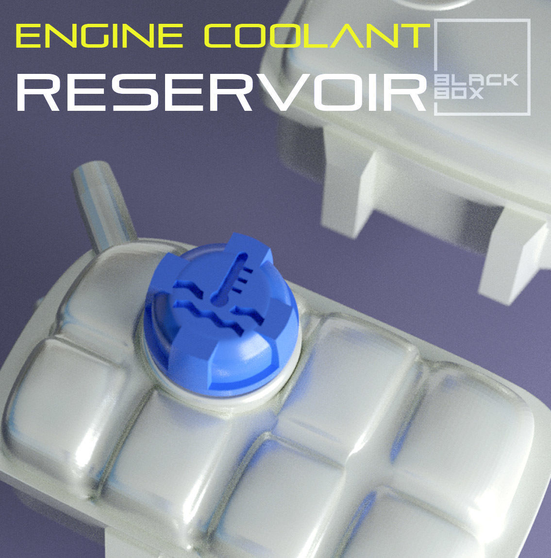 Engine Coolant Reservoir Set 3 types 1-24th 3D print model_4