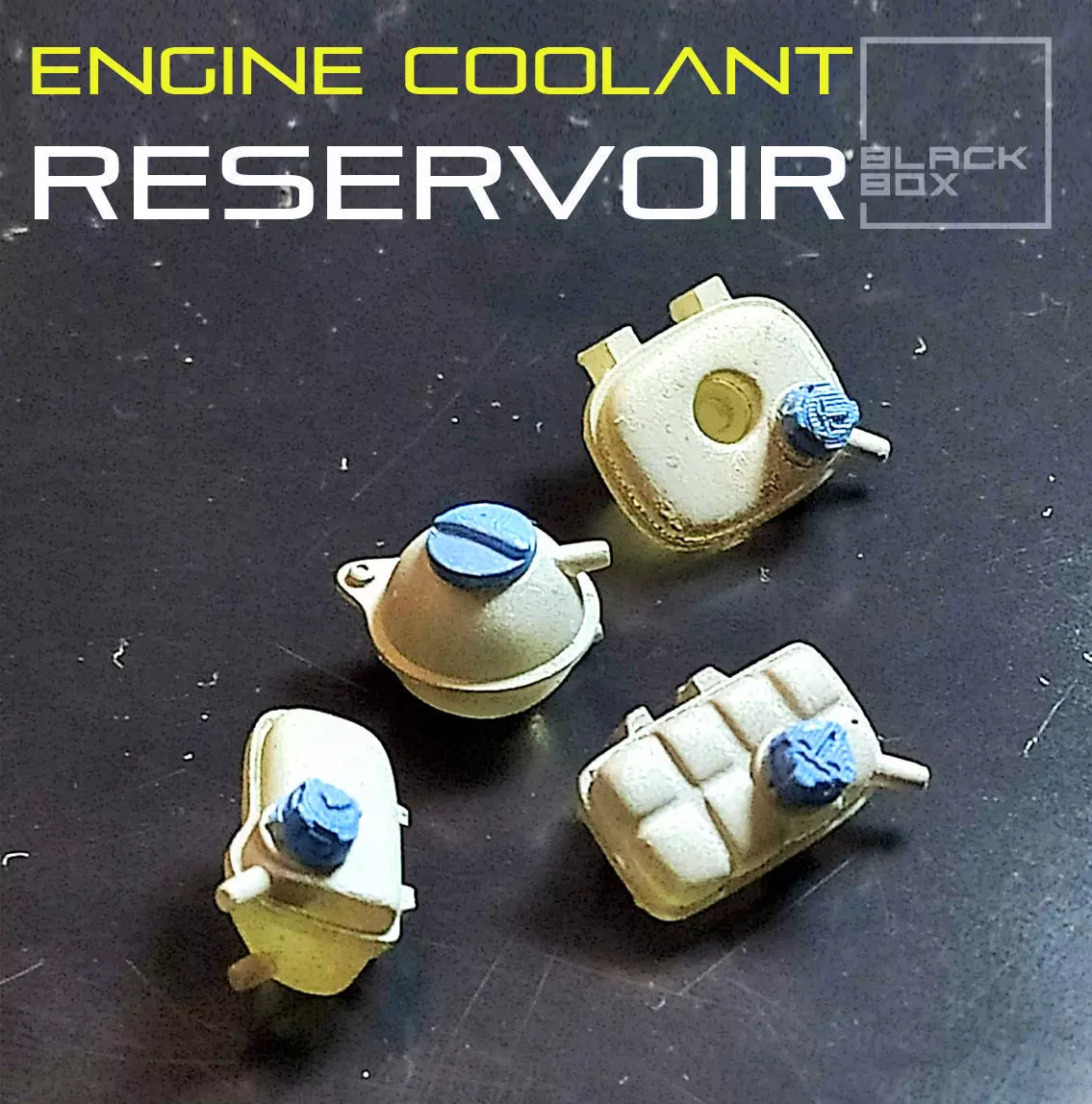 Engine Coolant Reservoir Set 3 types 1-24th 3D print model_0