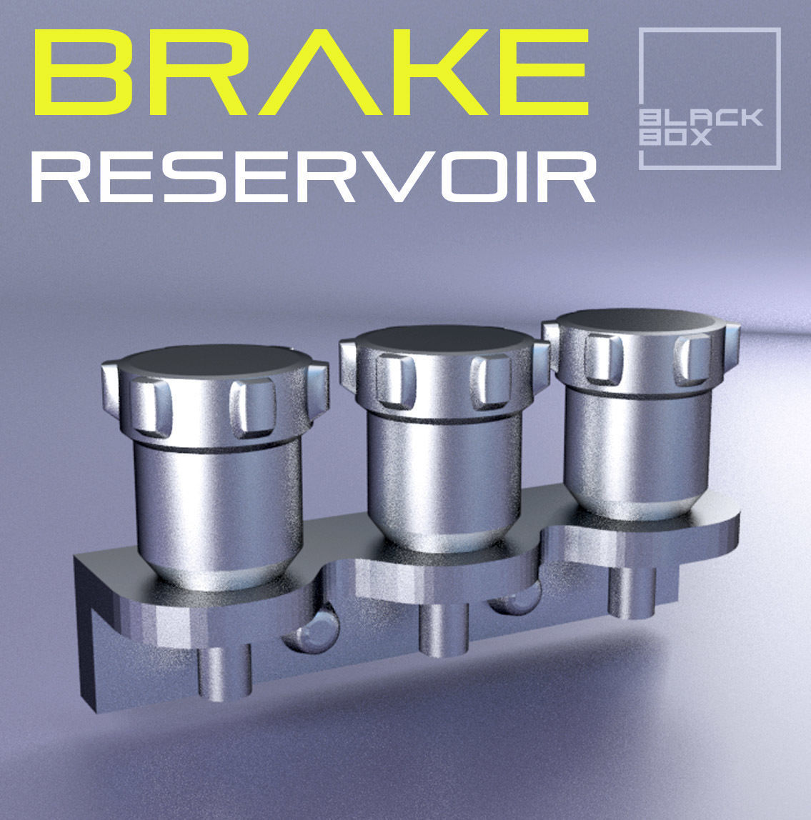 Brake Reservoir Set 3 types 1-24th 3D print model_4