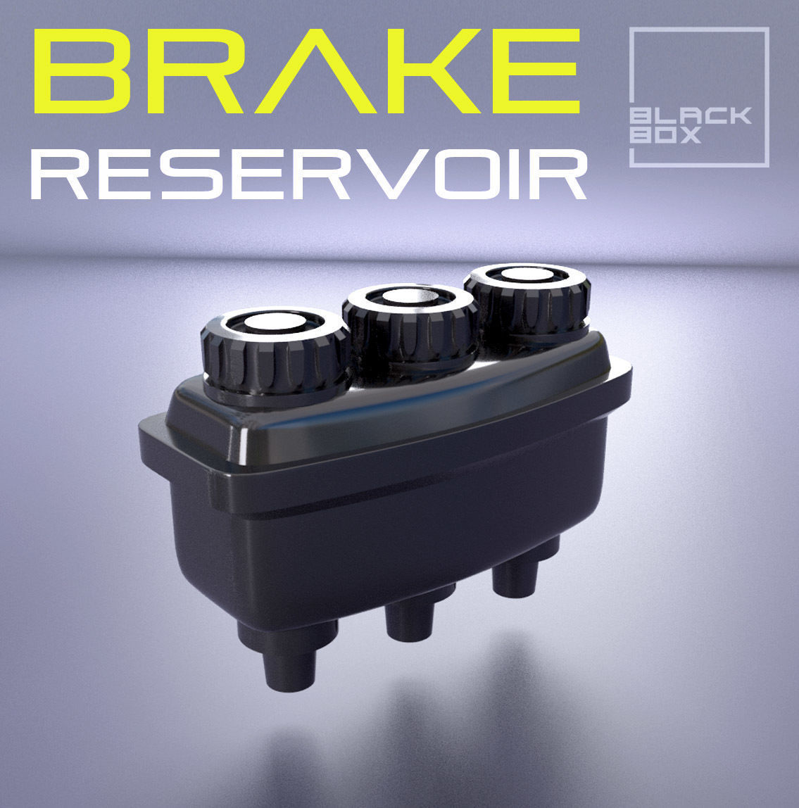 Brake Reservoir Set 3 types 1-24th 3D print model_5