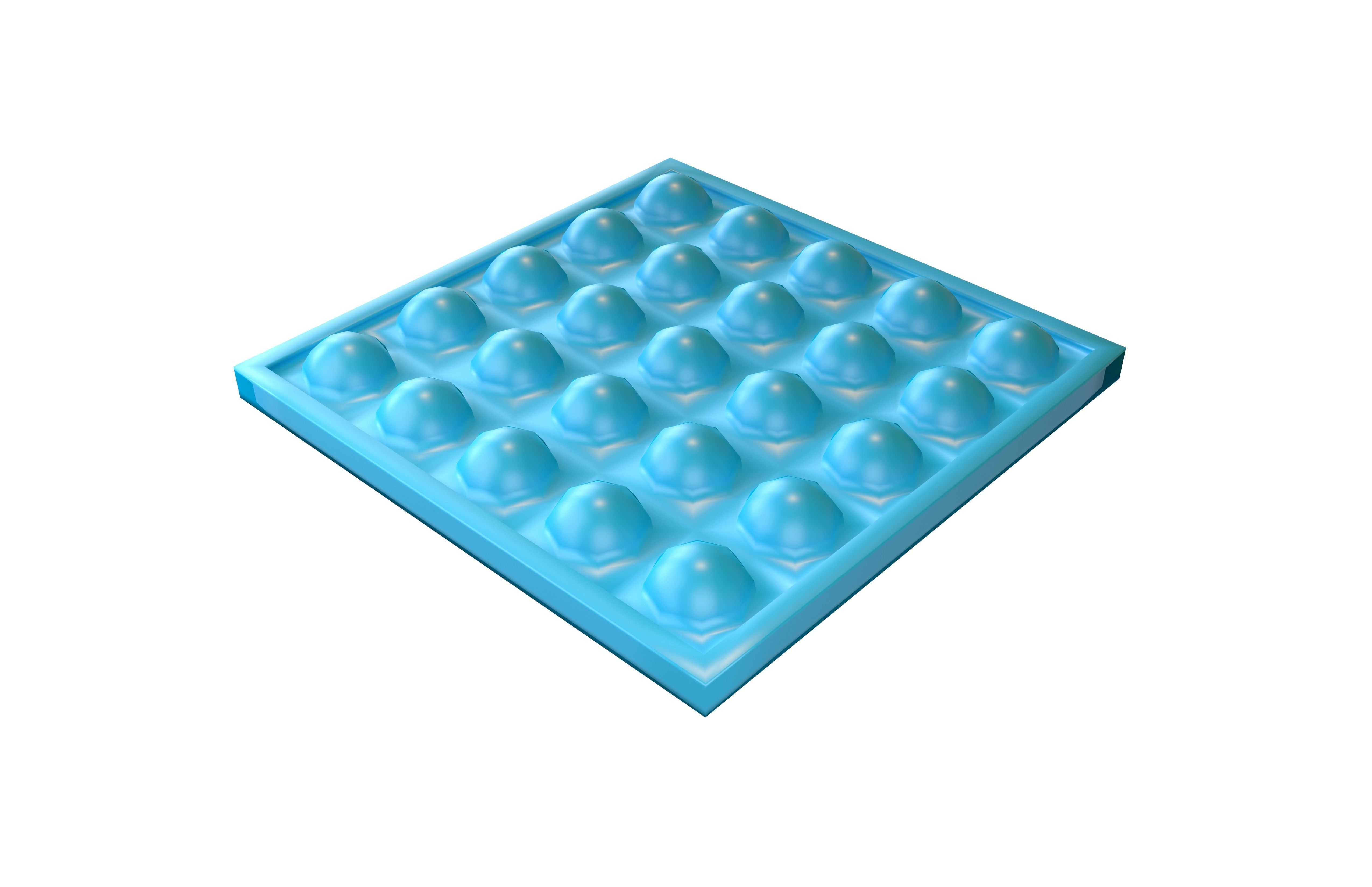 Push Bubble v1 002 Low-poly 3D model_2