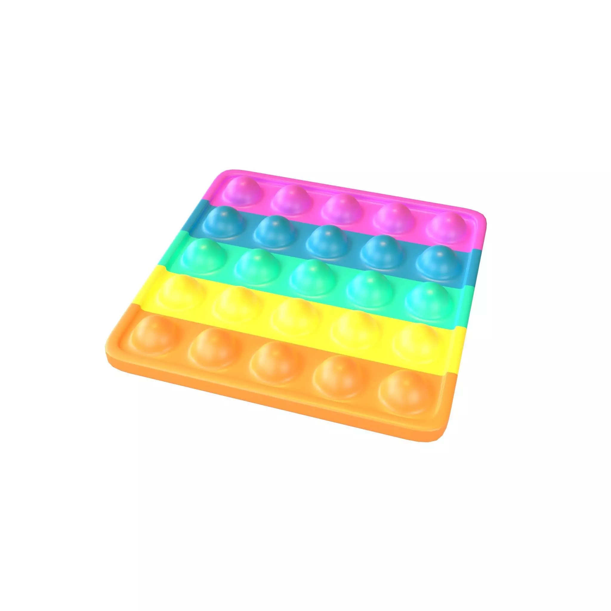 Push Bubble v2 001 Low-poly 3D model_0