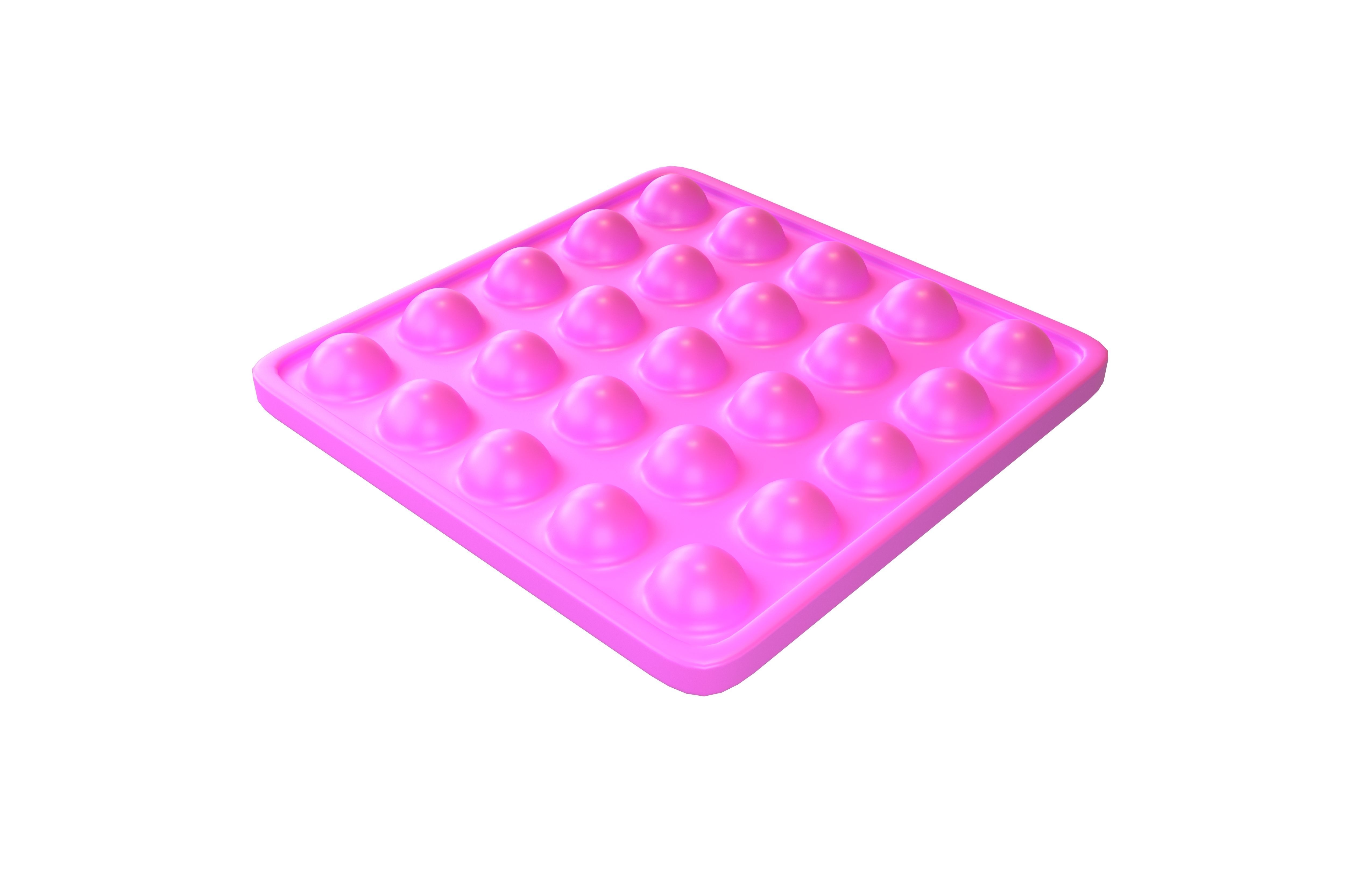 Push Bubble v2 002 Low-poly 3D model_2