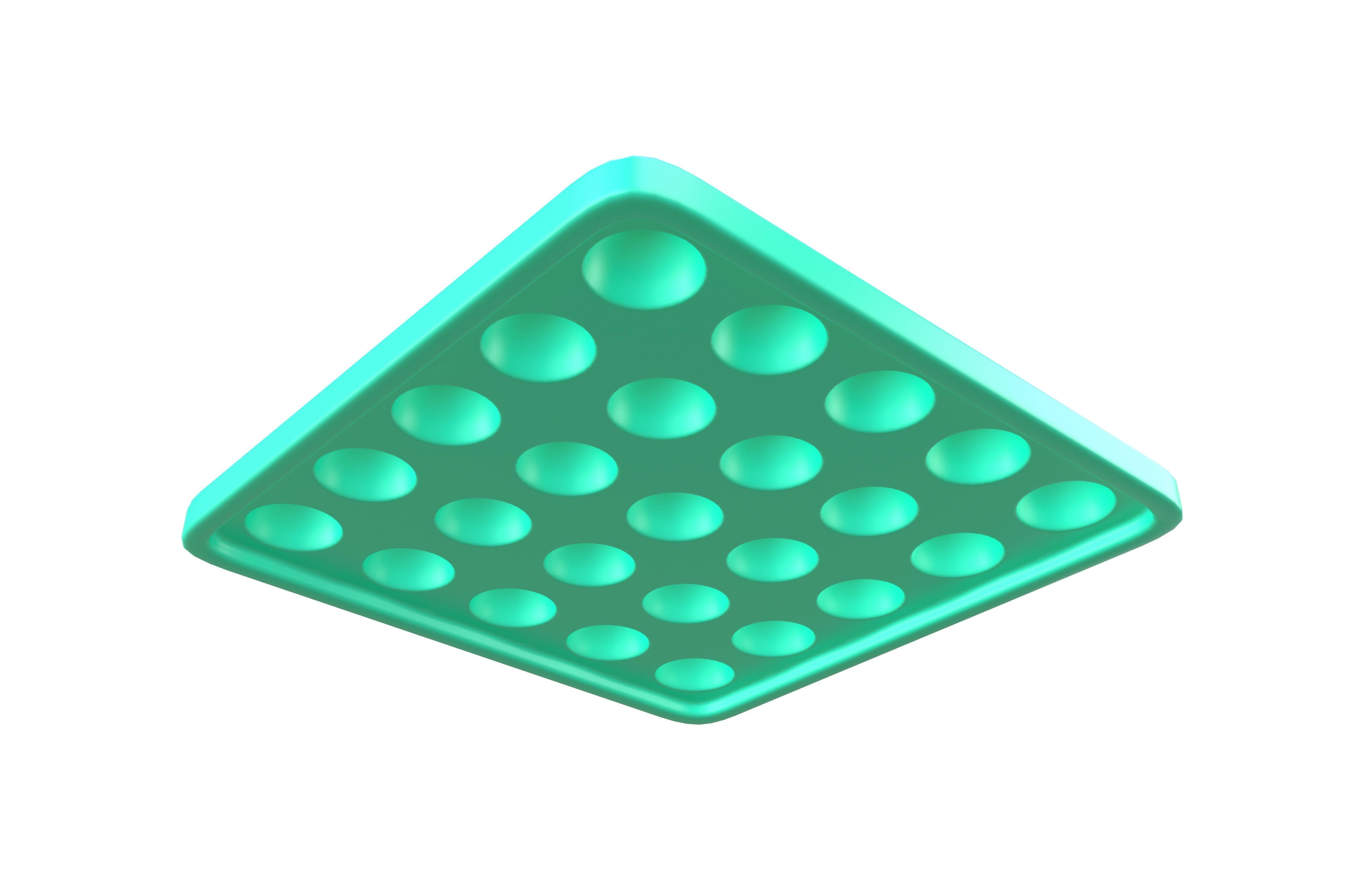 Push Bubble v2 004 Low-poly 3D model_3