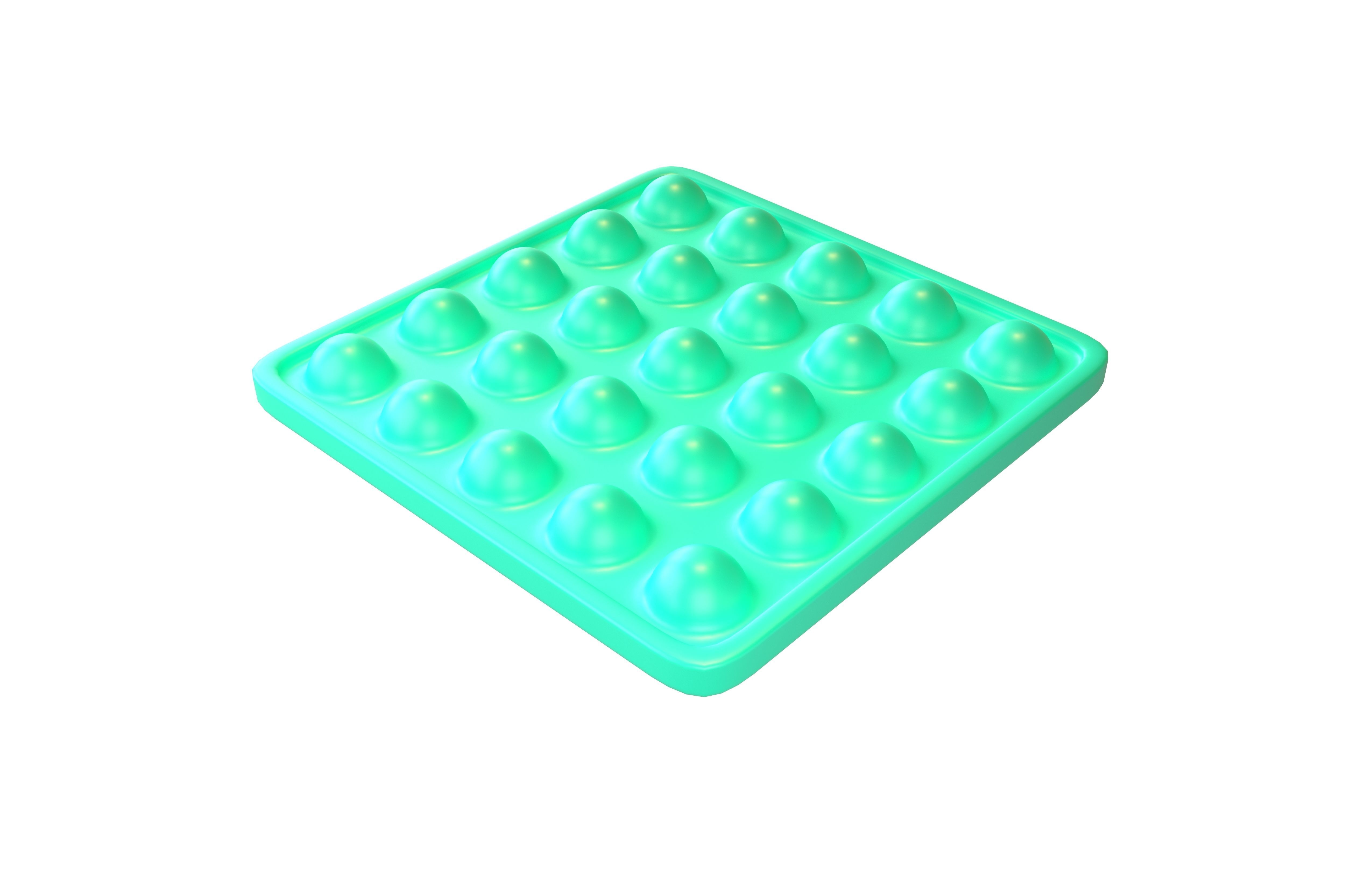 Push Bubble v2 004 Low-poly 3D model_1