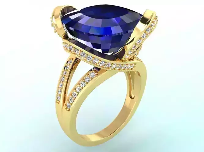 Gemstone rings - Square stone ring - Diamond rings