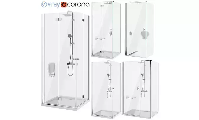 Shower cabins Radaway Nes 8 set 137