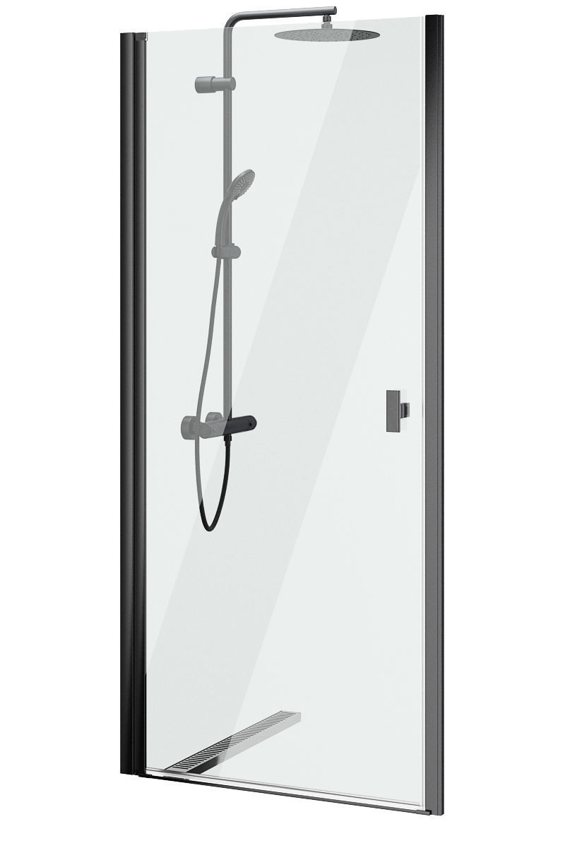 Shower doors Radaway Nes 8 Black set 140 3D model_7