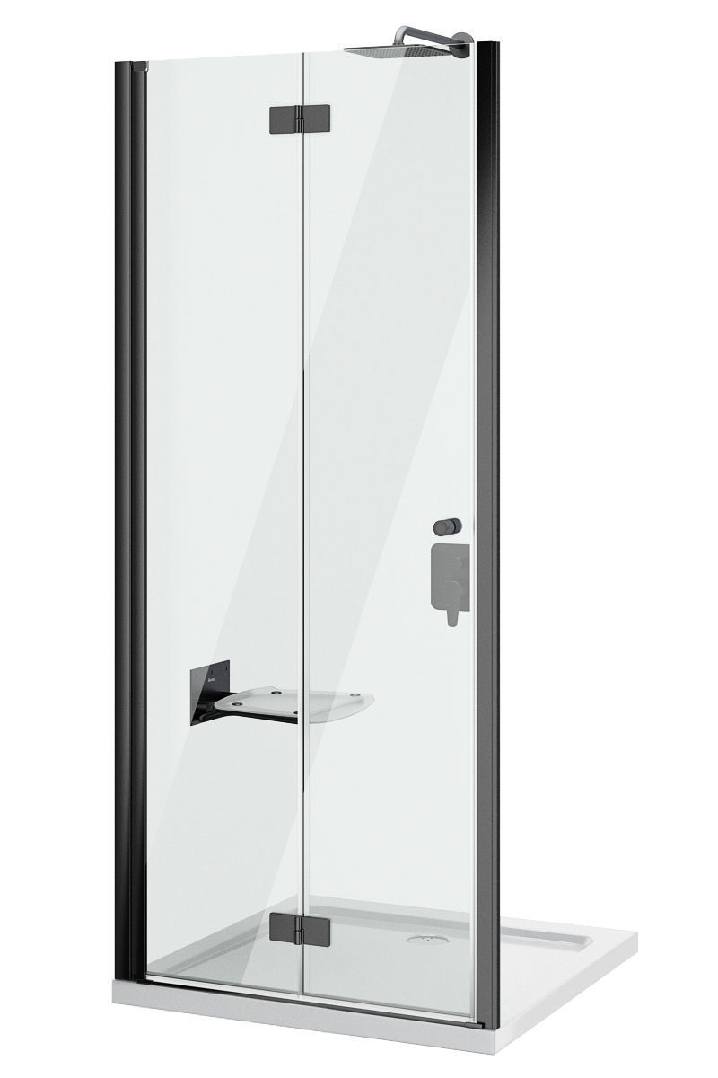 Shower doors Radaway Nes 8 Black set 140 3D model_12
