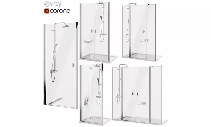 Shower doors Radaway Nes 8 set 142
