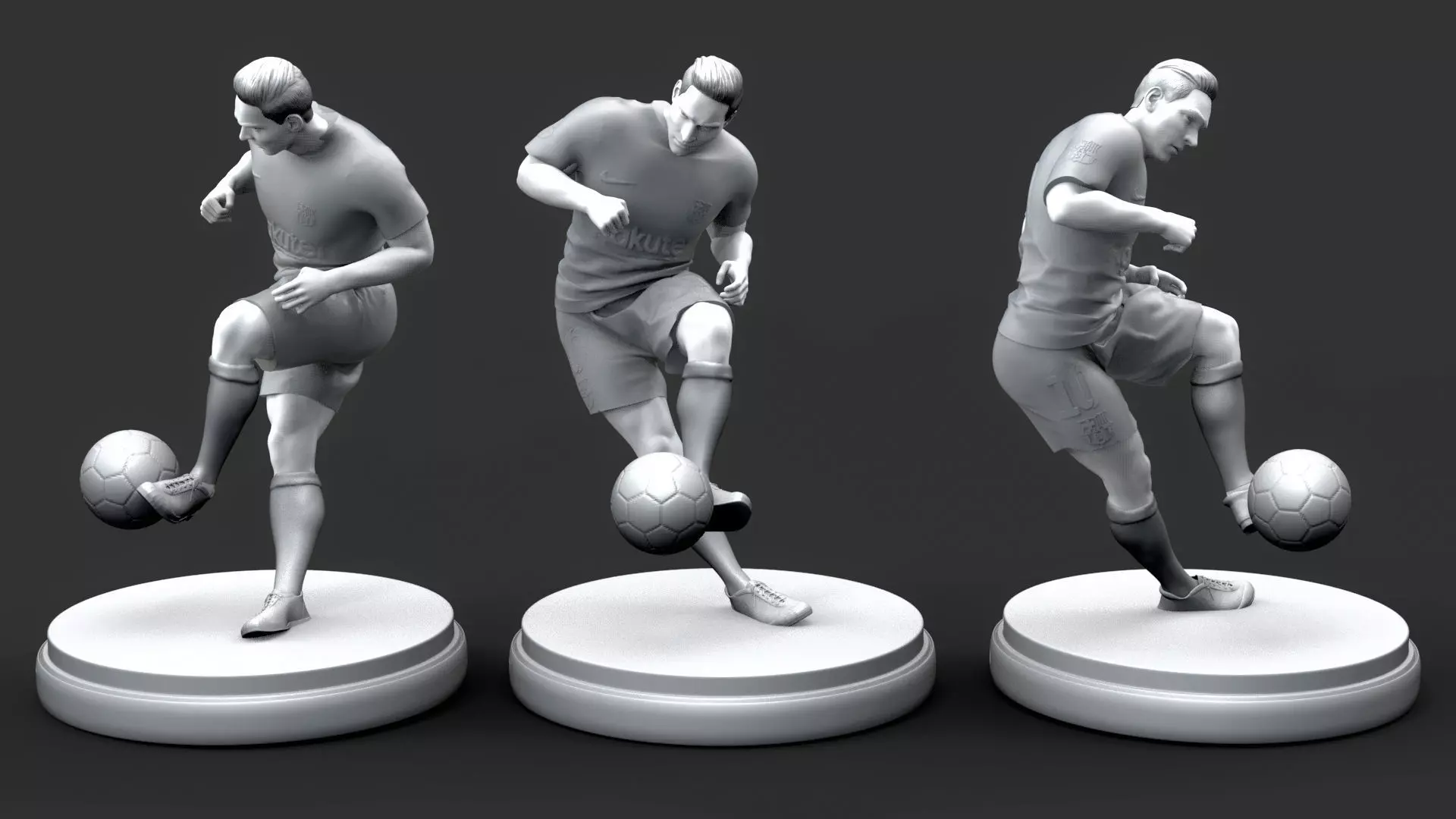 FootBall Player 3D Printable Free Free 3D print model_0