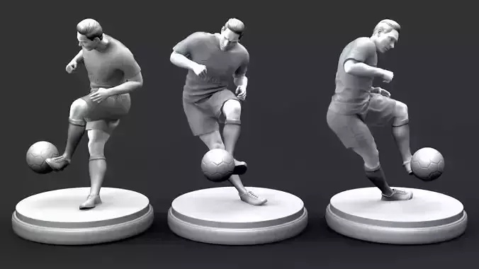 FootBall Player 3D Printable Free Free 3D print model