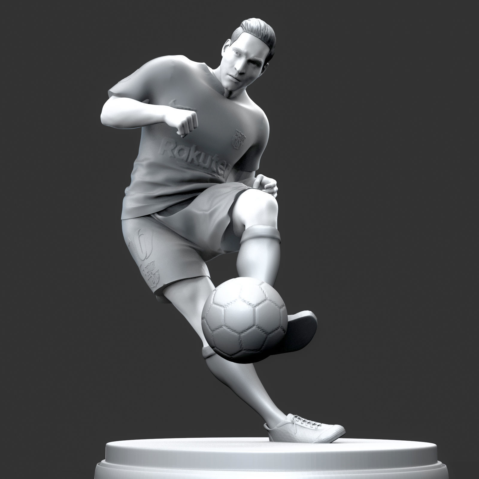 FootBall Player 3D Printable Free Free 3D print model_1