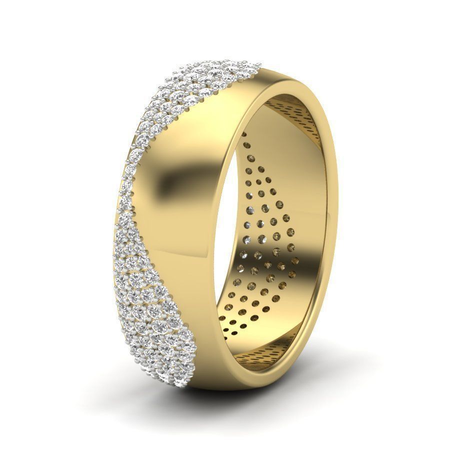 ANNIVERSARY Ring 3dm stl render detail 3D print model 3D print model_1