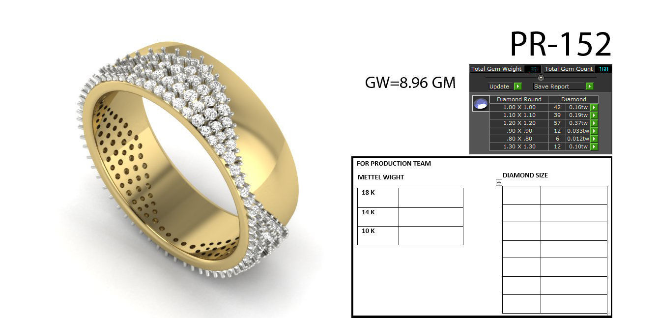 ANNIVERSARY Ring 3dm stl render detail 3D print model 3D print model_10