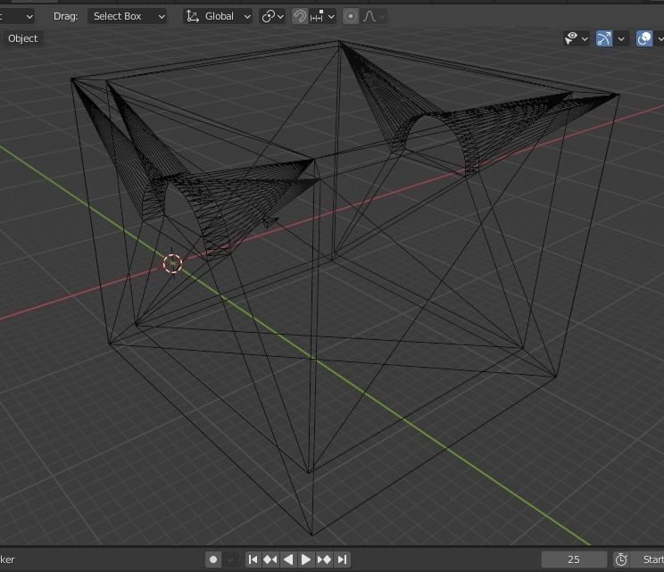 SIMPLE MILK CRATE BOX WITH HANDLES 3D print model_1
