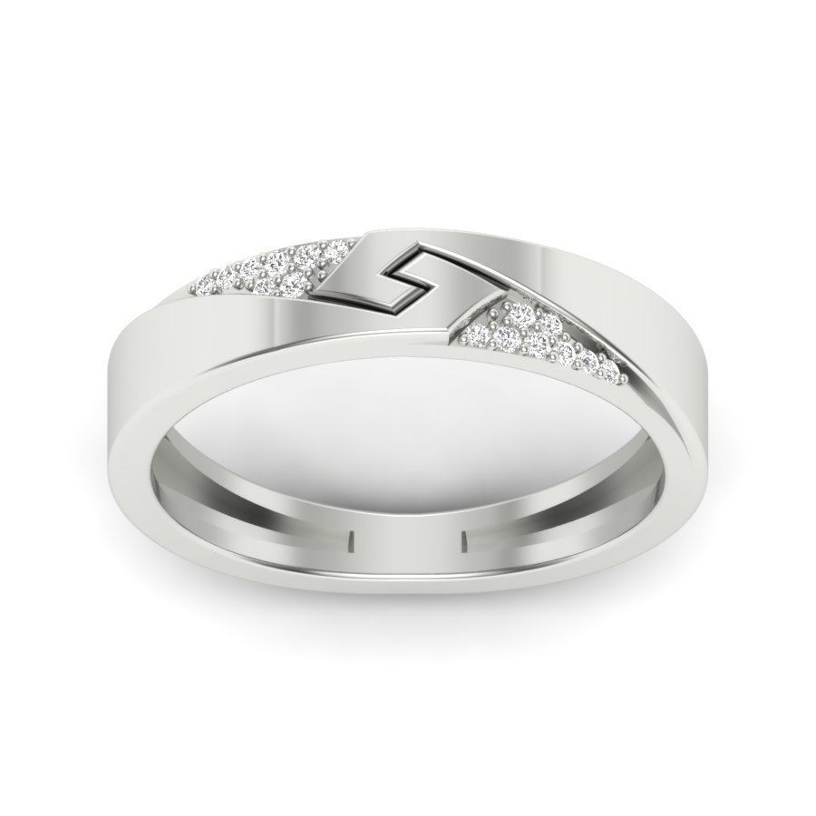 Band 3dm stl render detail 3D print model rose gold wedding w... 3D print model_19