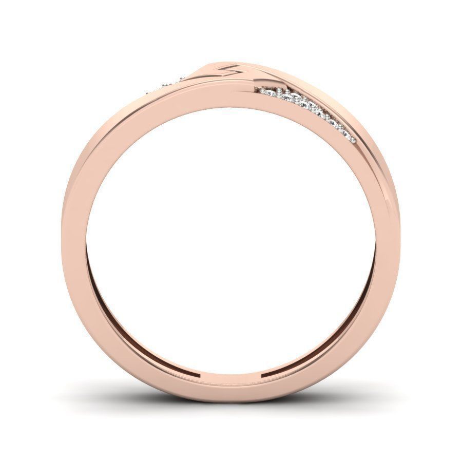 Band 3dm stl render detail 3D print model rose gold wedding w... 3D print model_14