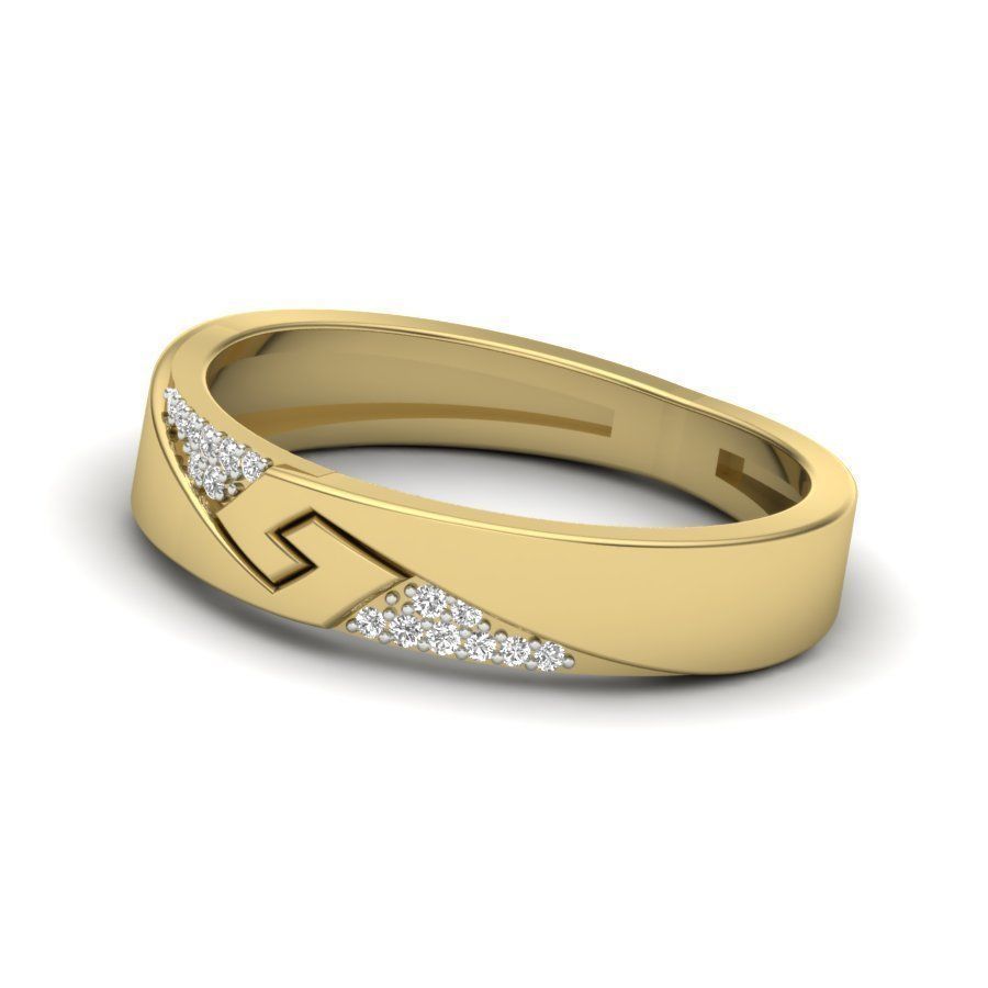 Band 3dm stl render detail 3D print model rose gold wedding w... 3D print model_9
