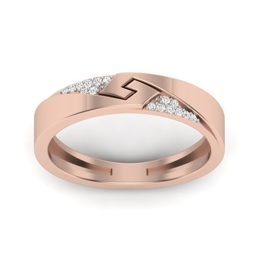 Band 3dm stl render detail 3D print model rose gold wedding w... 3D print model_13