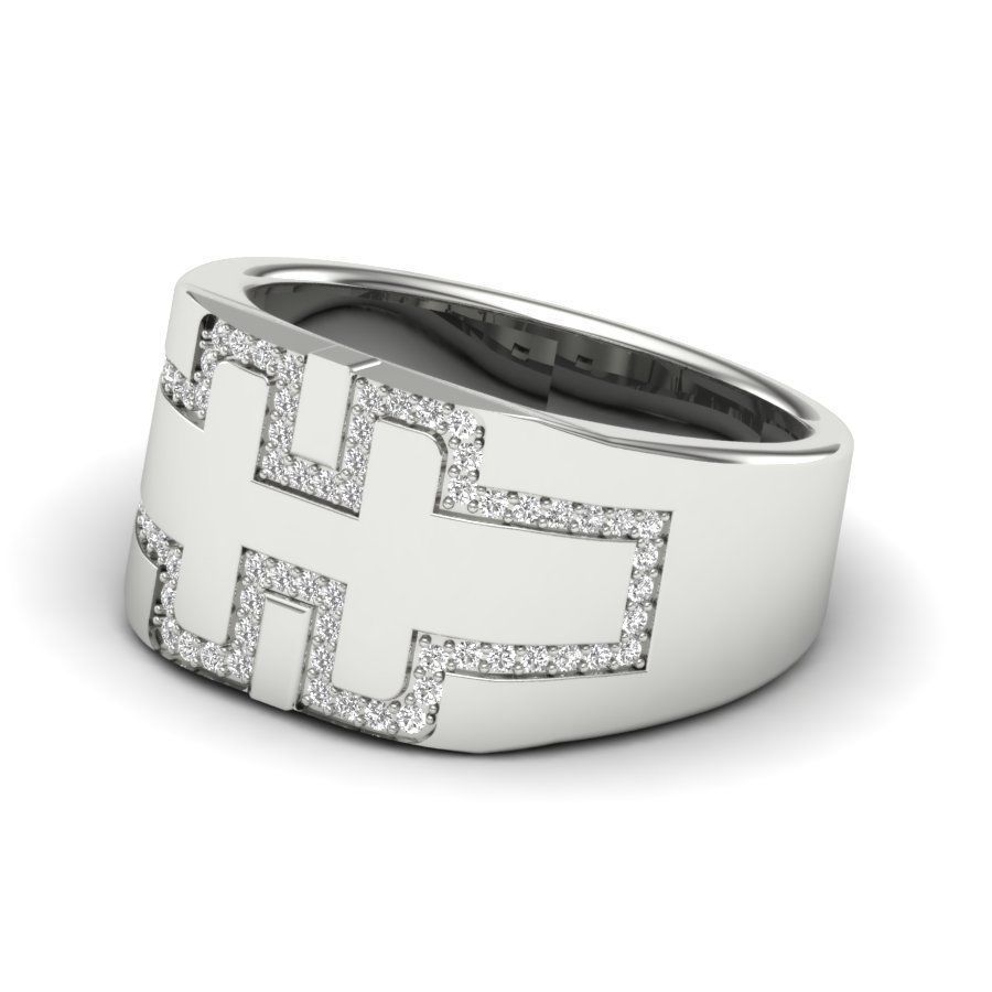 solitaire wedding ring 3dm stl render detail 3D print model 3D print model_10