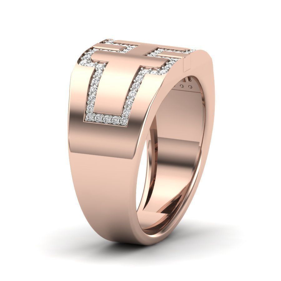 solitaire wedding ring 3dm stl render detail 3D print model 3D print model_11