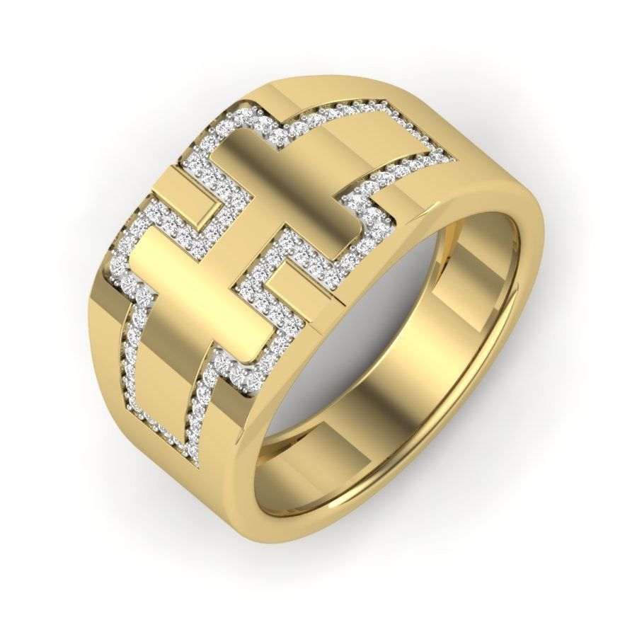 solitaire wedding ring 3dm stl render detail 3D print model 3D print model_23