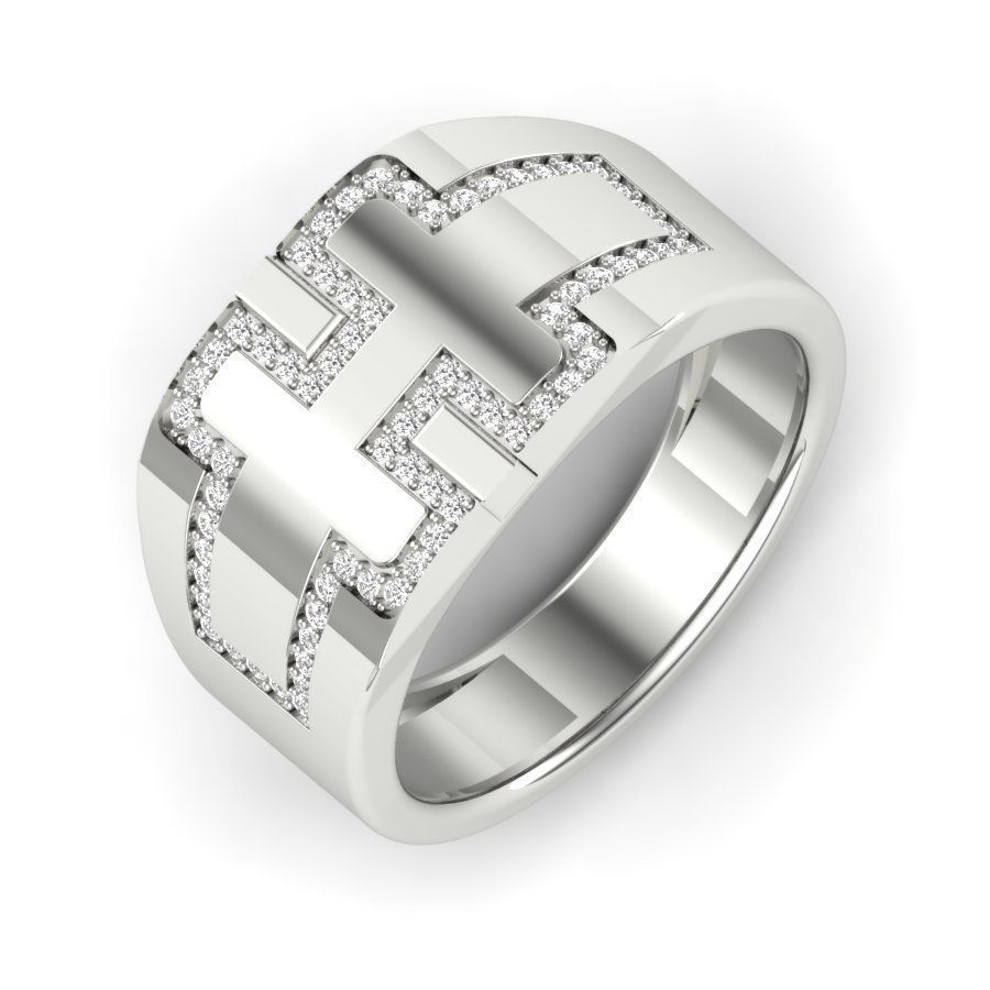 solitaire wedding ring 3dm stl render detail 3D print model 3D print model_14
