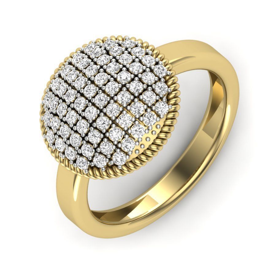 Cocktail Ring 3dm stl render detail 3D print model 3D print model_1