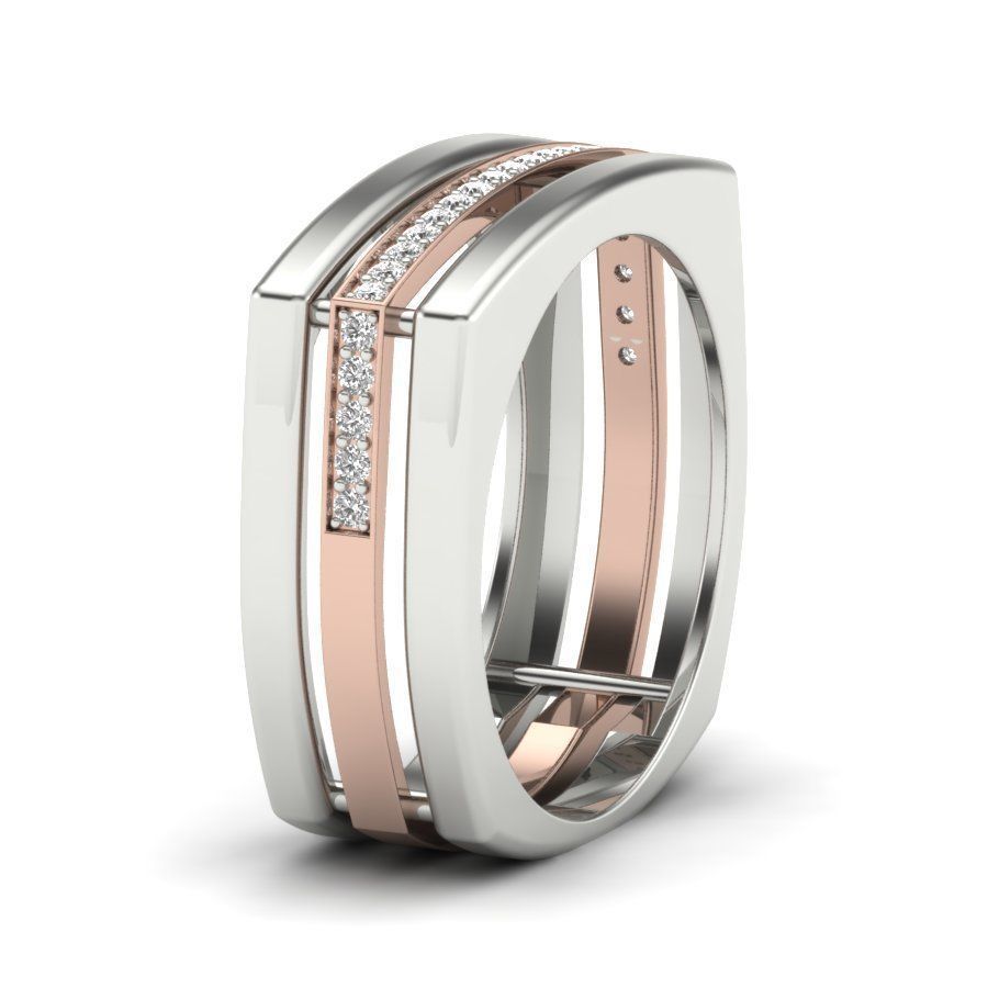 engagement wedding ring 3dm stl render detail 3D print model 3D print model_9