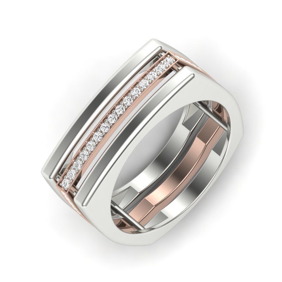 engagement wedding ring 3dm stl render detail 3D print model 3D print model_12