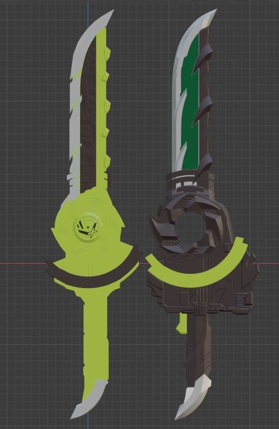 Kamen rider Kenzan Fusoken Hayate 3D printable cosplay prop 3D print model_1