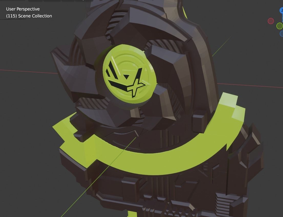 Kamen rider Kenzan Fusoken Hayate 3D printable cosplay prop 3D print model_12