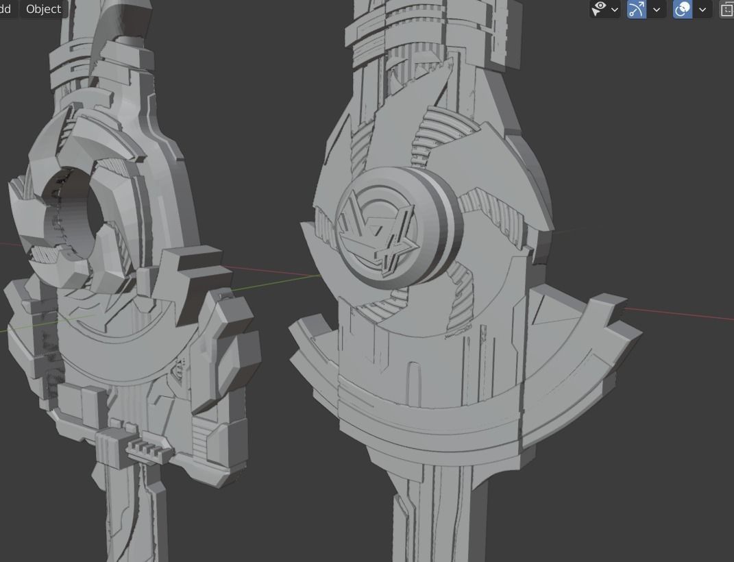 Kamen rider Kenzan Fusoken Hayate 3D printable cosplay prop 3D print model_20