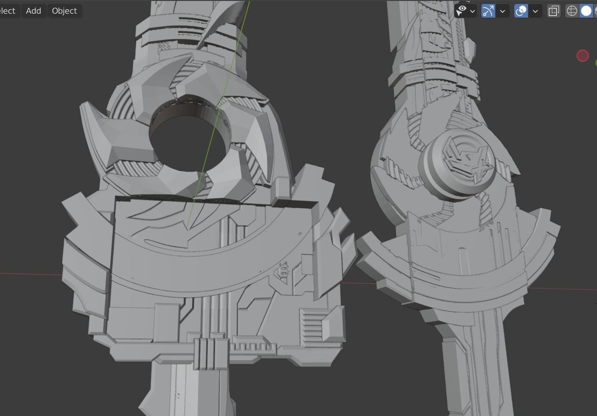 Kamen rider Kenzan Fusoken Hayate 3D printable cosplay prop 3D print model_18