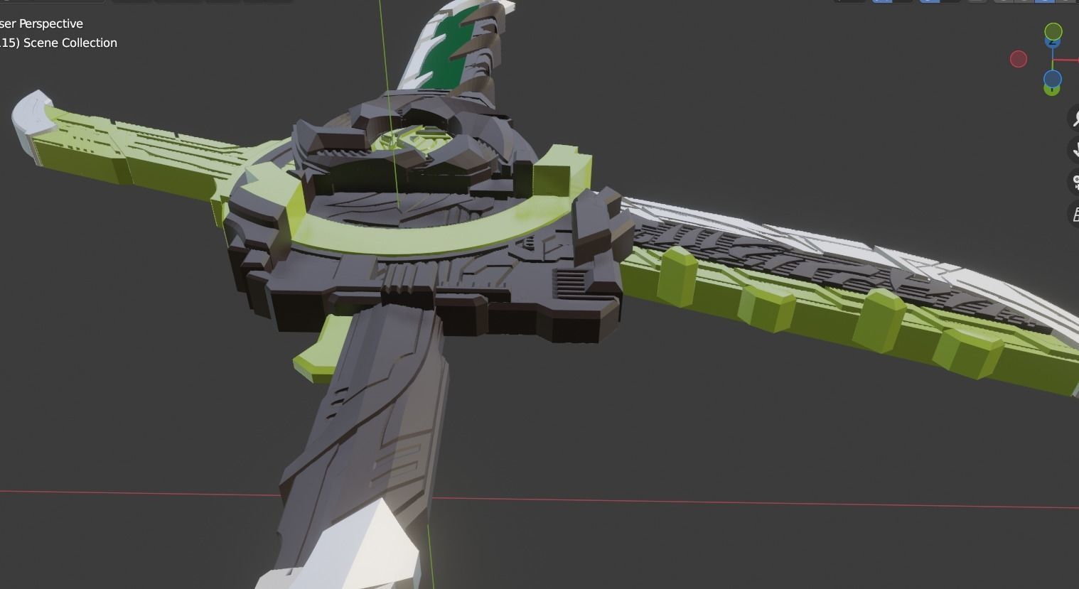 Kamen rider Kenzan Fusoken Hayate 3D printable cosplay prop 3D print model_16