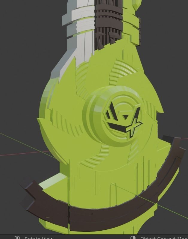 Kamen rider Kenzan Fusoken Hayate 3D printable cosplay prop 3D print model_9