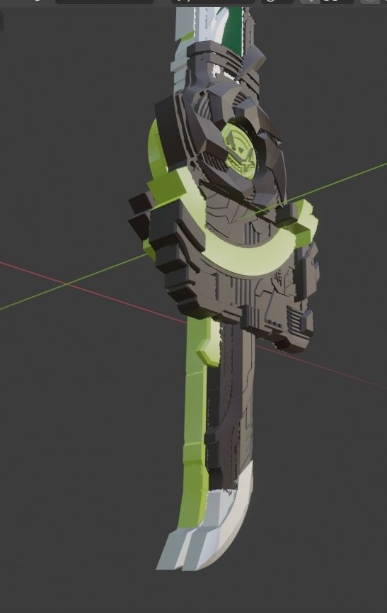 Kamen rider Kenzan Fusoken Hayate 3D printable cosplay prop 3D print model_11