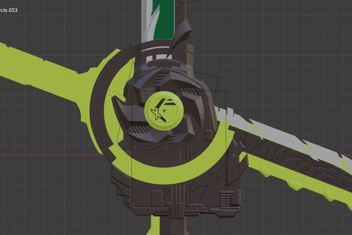 Kamen rider Kenzan Fusoken Hayate 3D printable cosplay prop 3D print model_15