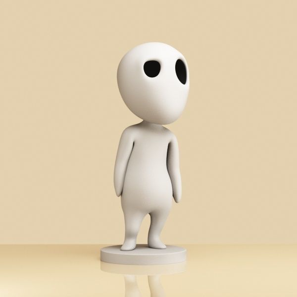 Set of Kodama 001-002 Free 3D print model_1