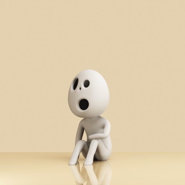 Set of Kodama 001-002 Free 3D print model_5