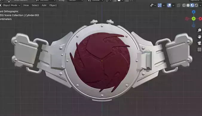 Kamen rider Hibiki Belt Taiko 3D printable cosplay prop