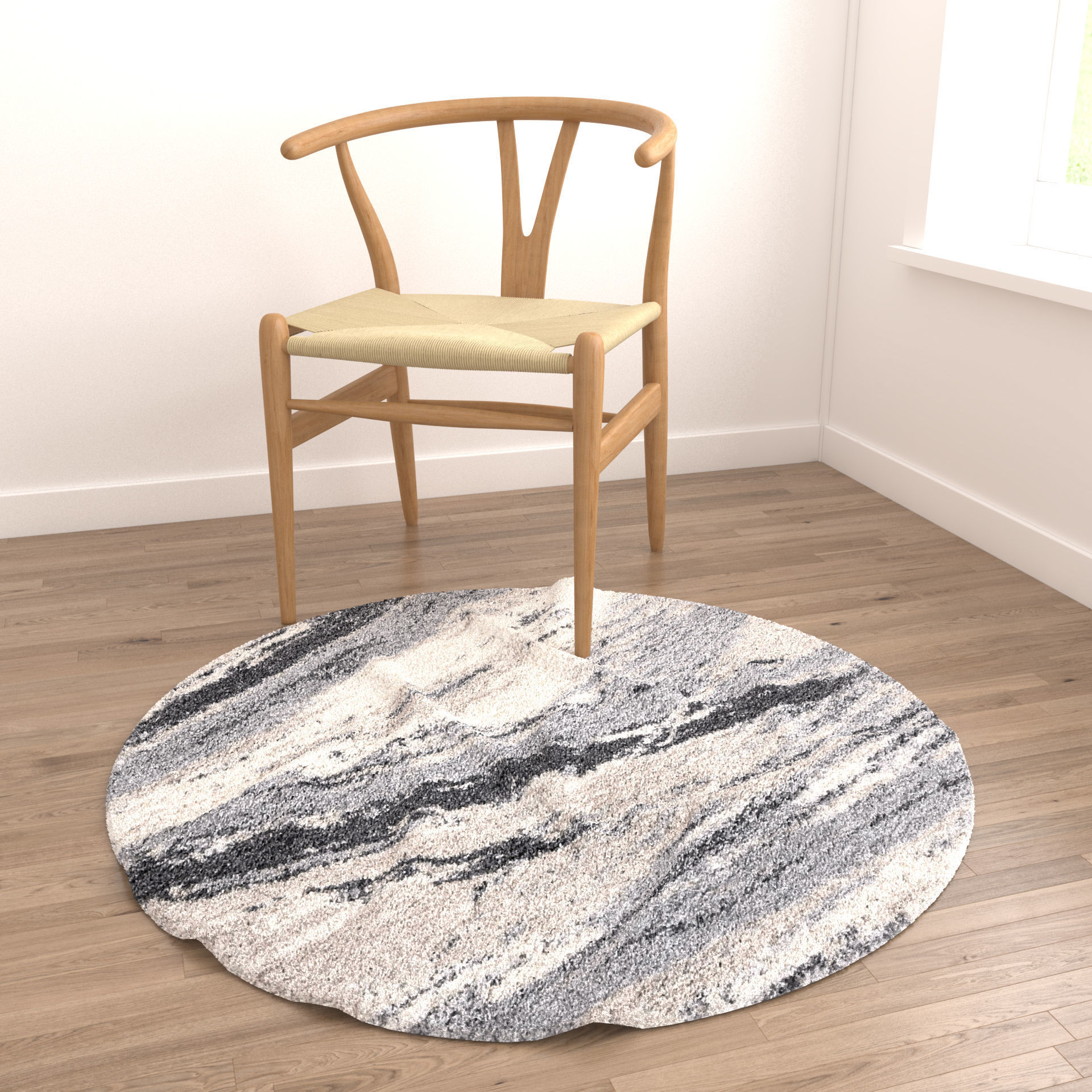 Rugs No 317 Low-poly 3D model_3