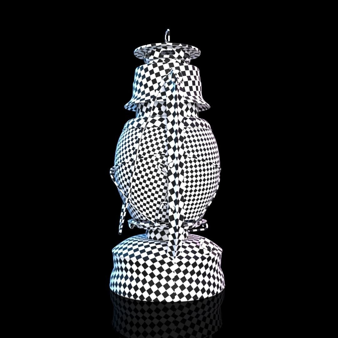 old lantern 3D model_4
