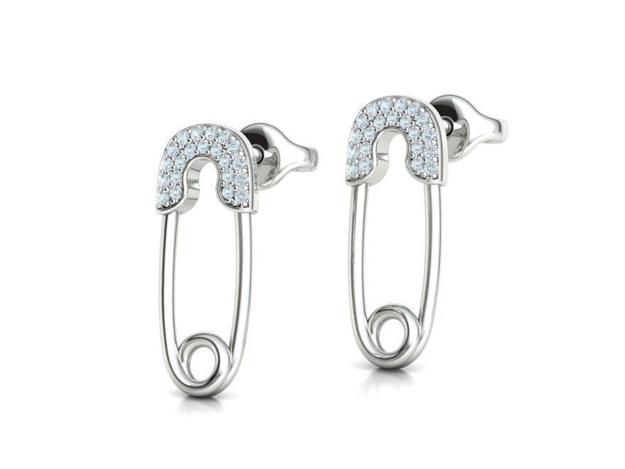 Safety Pins Collection Ring and Stud Earrings  _6