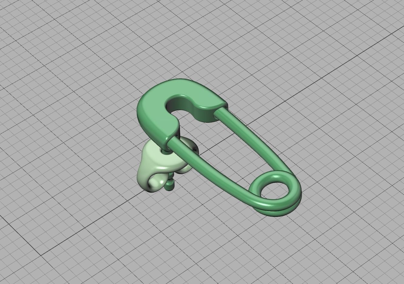 Safety Pins Collection Ring and Stud Earrings  _22