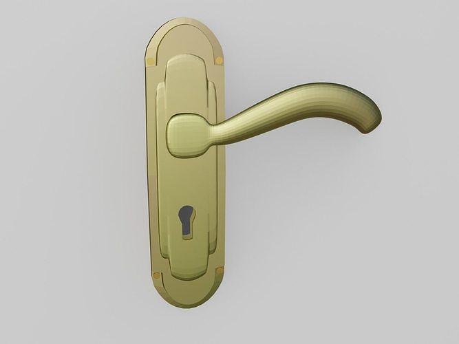 Door Lock Low-poly 3D model