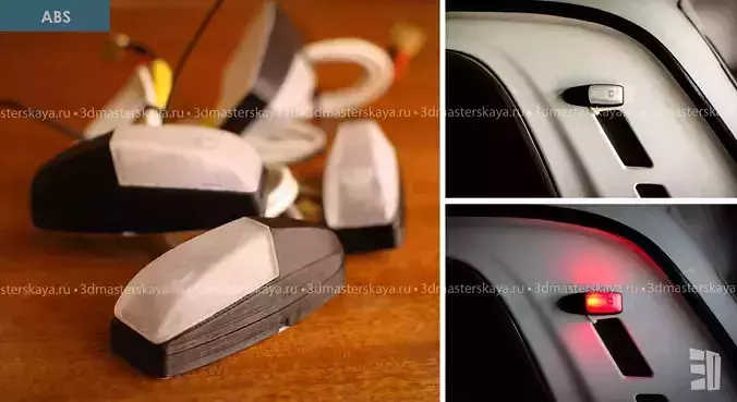 lamp of the dimensions of the car