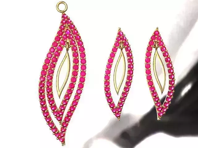 Jewellery leaf model 