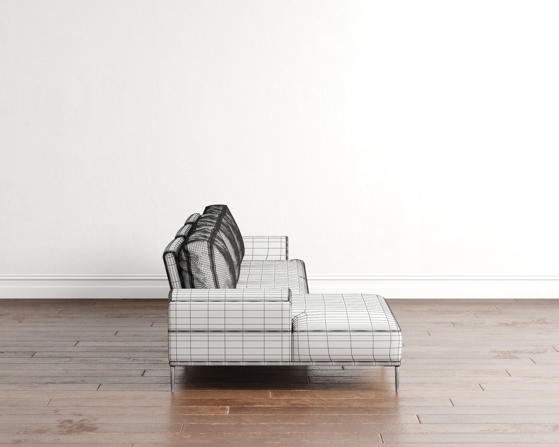 Couch 2 leather sectional sofa 3D model_8